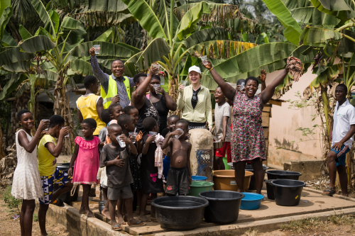 Providing clean drinking water to rural communities in Akim Wenchi (Ghana). The PurAID® technology applied for the purification has been listed by the UN as a Sustainable Development Goals accelerator
