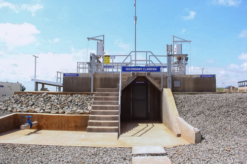 Construction of a wastewater treatment plant in Tamale (Ghana). The Septopure® technology applied for the treatment has been listed by the UN as a Sustainable Development Goals accelerator.